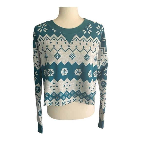 NWOT-COLSIE-FLEECE CROPPED LOUNGE TOP-MEDIUM & XS - Picture 1 of 6